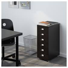 Helmer Black Drawer Unit On Castors 28x69 Cm Ikea Drawer Unit Ikea Ikea Chest Of Drawers