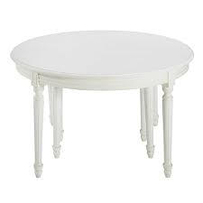 Round White Birch Extendible 4 14 Seater Dining Table W 120 280 Cm Table A Manger Ronde Extensible Table A Manger Ronde Salle A Manger Table Ronde