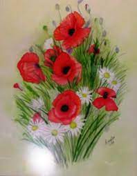 Mini bouquet décoratif artificiel de fleurs de coquelicots artificiels pour la décoration intérieure t0954d. Bouquet De Coquelicots Painting By Marylou Artmajeur