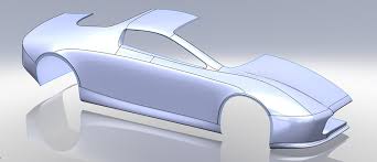 Sports Car Body 3d Cad Model Library Grabcad