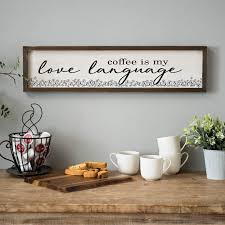 Get it as soon as tue, apr 6. Coffee Is My Love Language Framed Wood Wall Plaque Kirklands Wall Decor Sale Wood Wall Plaques Discount Home Decor