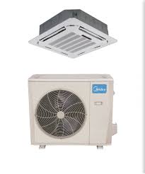 Cassette Mini Split In Minisplitwarehouse Com Midea 36000btu Ceiling Cassette Mini Split Heat Pump Ac Air Conditioner Units Heat Pump Air Conditioner Heat Pump