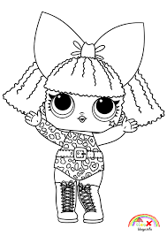 Lol doll coloring pages are so much fun to collect and color. Lol Dolls Diva Series Coloring Page Lol Dolls Unicorn Coloring Pages Coloring Pages