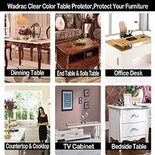 ❤protection use table protector pad, or as tablecloth cover on your furniture or tabletop,shows its original beauty, extend its life. Clear Table Protector Plastic Tablecloth Cover Rectangle Wood Furniture Stain Protector Dining Room Protection Pad Desk Protective Cover Easy Clean Pvc Mats Wipeable Waterproof Cloths 30 X 96 Inch Home Table Cloths