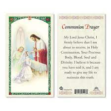Lord, we pray that you would still our minds and quiet our hearts as we approach this communion table today. Girl First Communion Prayer Holy Card Laminated Holy Card Catholic Online Shopping Free Ship 60