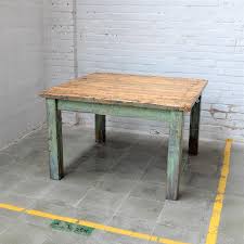This round pedestal table creates a strong base and a luxurious atmosphere. Vintage Industrial Square Table Bold Design