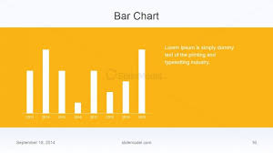 flat business bar chart slide design slidemodel