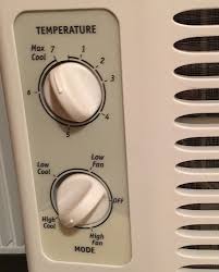 Manufacturer part number wp85x10008 the air filter keeps dirt, dust, and other airborne particles from getting into your home. What Exactly Do The Range Of Numbers 1 To 7 Mean On The Temperature Knob Dial On A Basic Window Air Conditioning Unit Home Improvement Stack Exchange