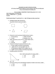 Contoh soal matematika kelas 4 untuk sekolah dasar semester 1. Soal Matematika Smt 1