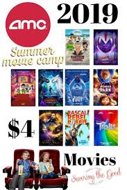 Amc Summer Movie Camp Is Here Check Out The Line Up Of Kid Friendly Movies On Wednesdays Admission Is Just 4 And Tha Kid Friendly Movies Summer Movie Movies
