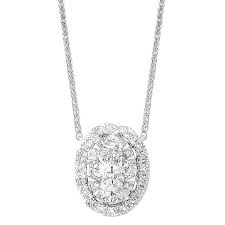 T.w.) in 14k white gold or yellow gold online at macys.com. Calvin Broyles Diamond Starburst Eternity Oval Cluster Pendant Necklace In 14k White Gold 1 2 Ctw Calvin Broyles