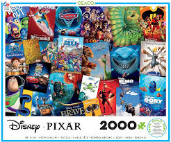 This 5 pack also includes puzzles from the disney pixar films, the incredibles, inside out, monsters university, and toy story 2. Amazon Com Ceaco Disney Pixar Clips Jigsaw Puzzle 2000 Pieces Multi Colored 5 Toys Games