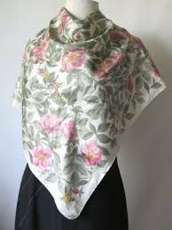 Liberty Of London Silk Scarf Floral Pink Light Sage Green Vintage Liberty Of London Red Silk Scarf Silk Scarf