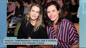 Brazilian (1), journalist (1), born in brazil in 1966 (1), socialite (1). Narcisa Tamborindeguy Revela Que A Vizinha Maite Proenca Vive Pedindo Gelo Para Ela Recordtv R7 Balanco Geral