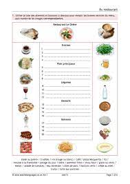 au restaurant food and drink food learn french