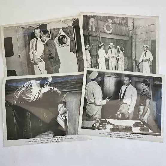 Vintage Photos Movie Stills Captain Scarface 1953 Barton Maclane Leif  Erickson
