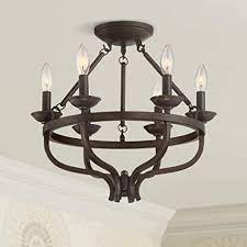 Maybe you would like to learn more about one of these? Adari Close To Ceiling Light Semi Flush Mount Fixture Oil Rubbed Bronze 17 3 4 Wide 6 Light For House Bedroom Hallway Living Room Bathroom Dining Kitchen Barnes And Ivy Amazon Com