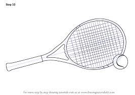 Learn How To Draw Tennis Racket And Ball Other Sports Step By Step Drawing Tutorials Tennis Racket Tennis Rackets