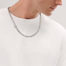 Some people also prefer the white color of silver. Tiffany 1837 Makers Gliederkette In Sterlingsilber Und 18 Karat Gold 61 0 Cm Tiffany Co