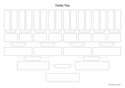 Print Family Tree Chart A4 Landscape Paper For Free