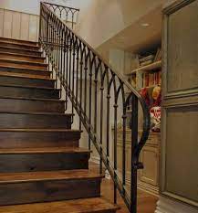 Stair Railings Settling Is Easier Than You Think Home To Z Stair Railing Design Stairs Design Interior Wrought Iron Stair Railing