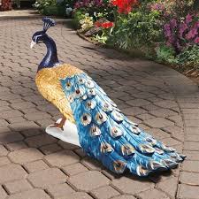 Design Toscano Db20191 The Regal Peacock Garden Sculpture Garden Statues Design Toscano Animal Statues