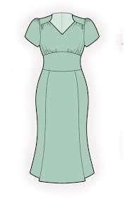 Godet Dress Sewing Pattern 4749 Made To Measure Sewing Pattern From Lekala With Free Online Download Fitted Princess Seams Yoke Sh Vestidos Moda Modelos