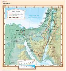 Map Of Exodus Journey The Exodus Wall Map Bible Poster - Etsy Singapore