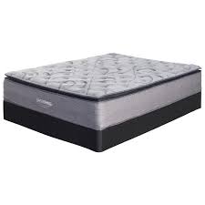(it would be more fluffy after releasing from the vacuum package in a few days) Sierra Sleep M842 Curacao King 13 Pillow Top Pocketed Coil Mattress And Solid Wood 9 Black Foundation Ruby Gordon Home Mattress And Box Spring Sets