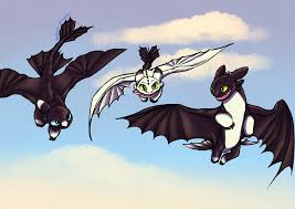Here S Toothless And The Light Fury S Baby Night