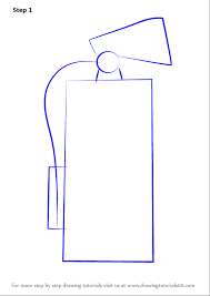 Drawn house on fire drawing. Learn How To Draw Fire Extinguisher Everyday Objects Step By Step Drawing Tutorials