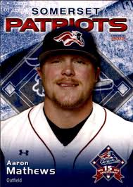 2012 Somerset Patriots Choice #18 Aaron Mathews John Day Oregon OR Baseball  Card