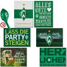 Diese vorlage kannst du kostenlos online gestalten und anschließend sofort ausdrucken. Geburtstagskarte Sv Werder Bremen Gluckwunschkarte Herzlichen Gluckwunsch Svw Ebay