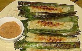 Otak Otak Fish Mousse Wrapped In Banana Leaf