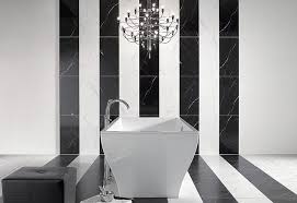 Black and white are common selections in bathroom décor, whether you use them separately or combine them. 13 Inspiring Black White Bathroom Ideas Kitchen Cabinet Kings
