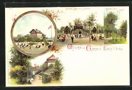 Einige interpretationen sagen den göttern die erschaffung von „gärtnern nach, also sollten die menschen. Lithographie Itzehoe Bahnhofs Hotel Edendorf Cafe Garten Eden Nr 10403002 Oldthing Ansichtskarten Schleswig Holstein