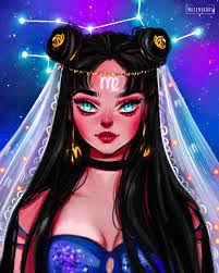 Zodiac Sign Virgo Illustration Virgo Art Zodiac Characters Anime Zodiac