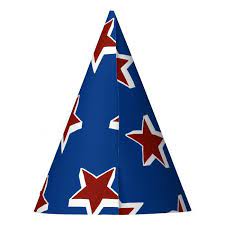 Red White And Blue Party Hat Zazzle Com Party Hats Blue Party Red And White