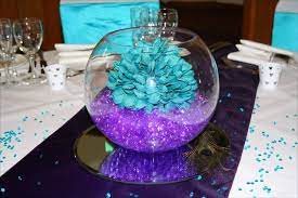 Purple And Turquoise Wedding Decorations 47 Best Inspiration Wedding Centerpieces Diy Purple Purple Teal Wedding Turquoise Wedding Decorations
