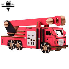 New melissa & doug fire truck jumbo jigsaw floor puzzle 24 pieces 4 ft long nib. Wood Fire Truck Model Diy 3d Assembly Kit Toys For Children Young Learning Education Hand Made Three Dimensional Jigsaw Puzzle Puzzles Aliexpress