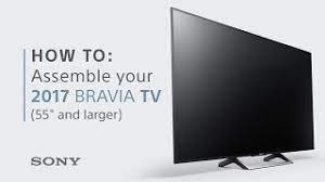 Sony x75ch and x90ch are introduced as two 4k led tv models introduced by sony in their 2020 tv lineup. Assembly Guide Bravia Xe70 Xe80 Xe85 Tvs 55 Above Youtube