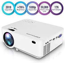 Amazon Com Dbpower Upgraded Mini Projector 176 Display 3000l Full Hd Led Movie Projector 50 000 In 2020 Mini Projectors Portable Projector Best Portable Projector