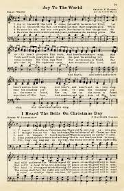 Joy To The World Heard The Bells On Christmas Day Vintage Sheet Music Christmas Hymn Public Domain Christmas Song Christmas Sheet Music Vintage Sheet Music