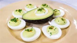 Give Deviled Eggs A Tasty Boost With Avocado Cayenne And Chives Recipe Deviled Eggs Recipe Deviled Eggs Avocado Deviled Eggs