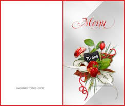 Menus Gratuits A Imprimer Menu Marque Place