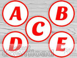 Print and create your own banner letters for free! Printable Red Alphabet Letters And Numbers Circles 3 5 Inch Etsy Printable Circles Personalized Party Banner Lettering Alphabet