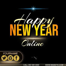 New Years Online Live Event Ad Template In 2020 Happy New Year Greetings New Year Sermon Event Flyer Templates