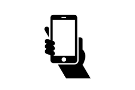 Mobile Phone In Hand Icon Hand Hold Smartphone 1289956 Icons Design Bundles Hands Icon Icon Design Smartphone