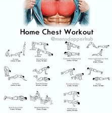 home chest workout chest workout at home gym workouts