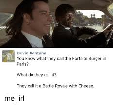 Make fortnite burger memes or upload your own images to make custom memes. Fortnite Burger Meme